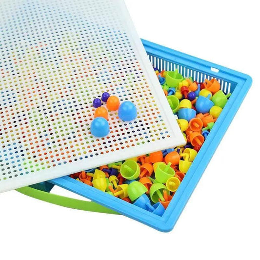  Mushroom Nail DIY Educational ABS 296 Piece Puzzle Set -  ToylandEU™