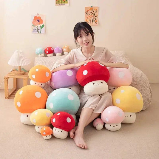  Mushroom Plush Toy Cushion Colorful Gift For All Ages -  ToylandEU™
