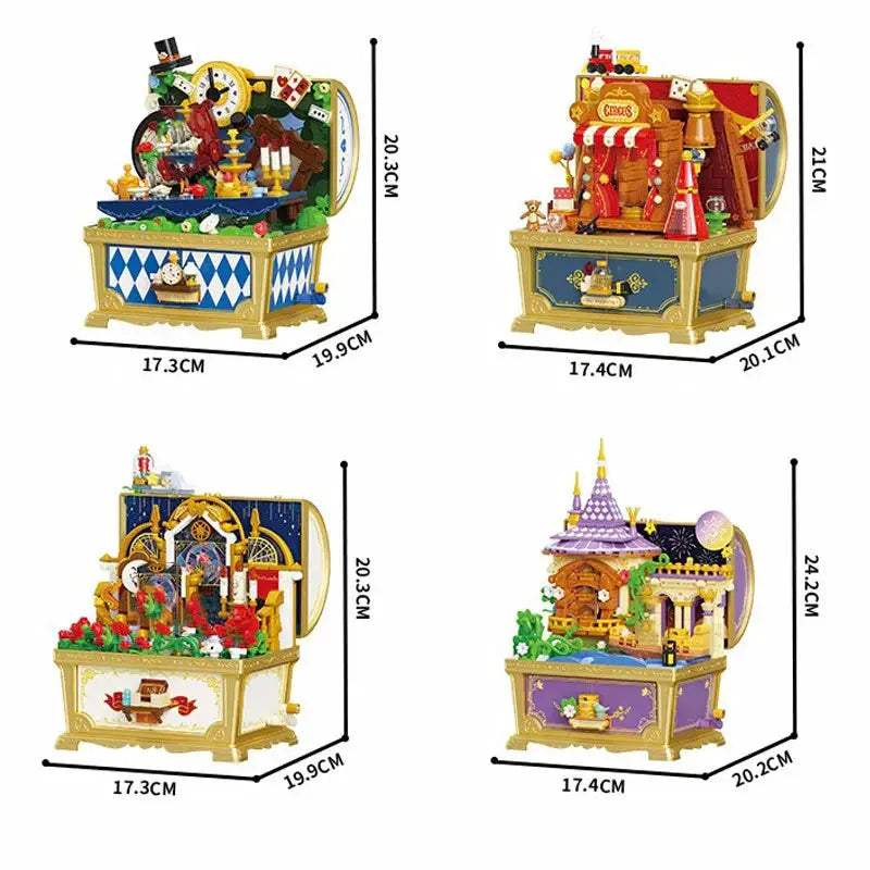  Music Box Building Blocks Princess Town Set For Kids -  ToylandEU™