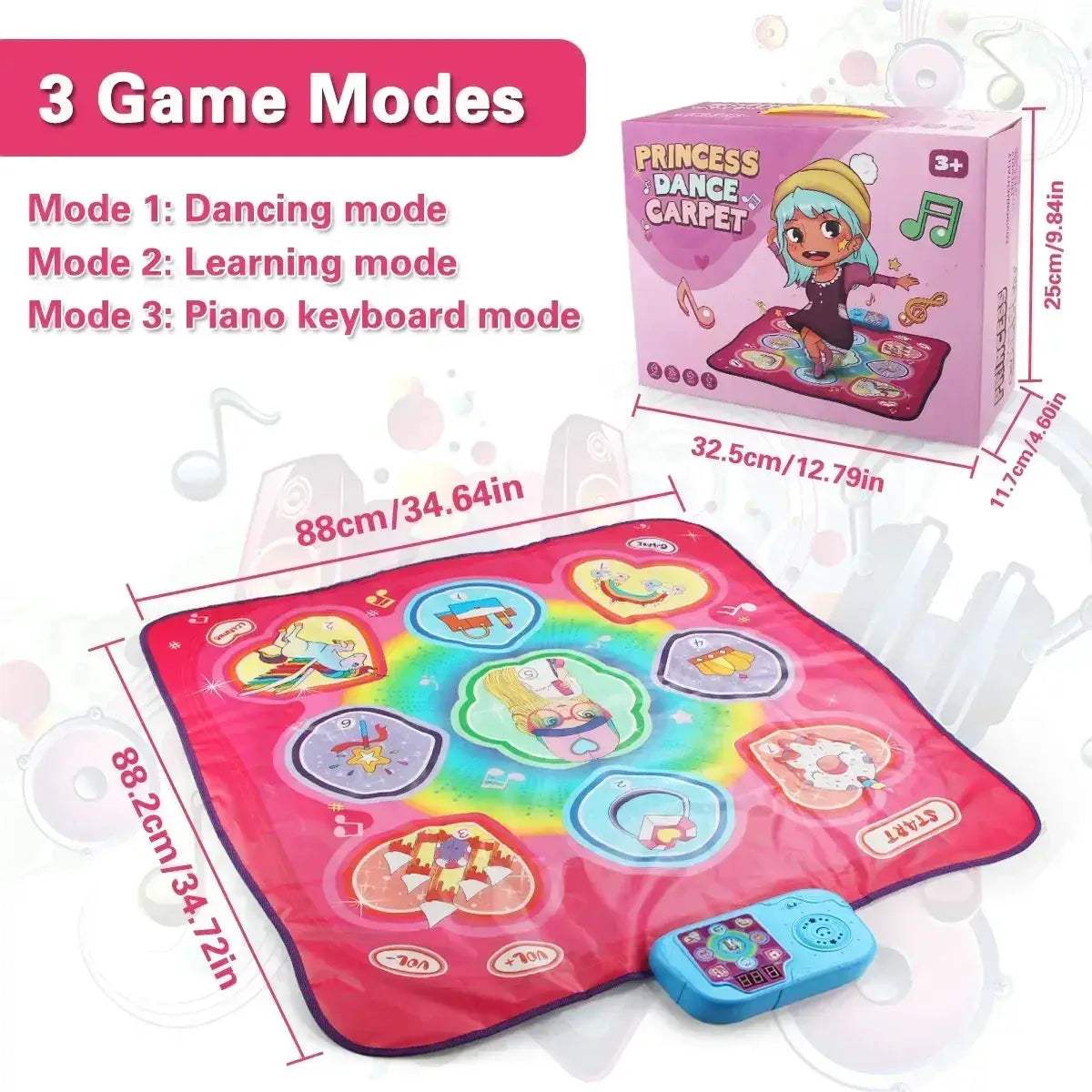 Music Play Mat With Lights Keyboard For Kids Educational - ToylandEU