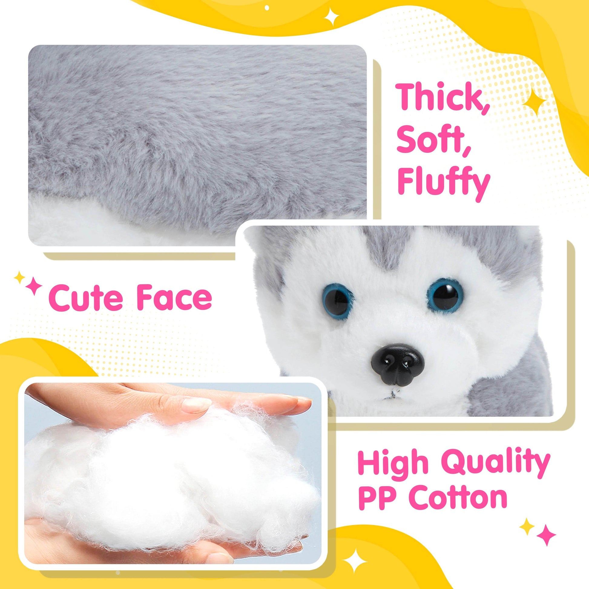 Musical & LED Light-Up 32cm Plush Dog Toy - Soft, Cute & Fun! - ToylandEU