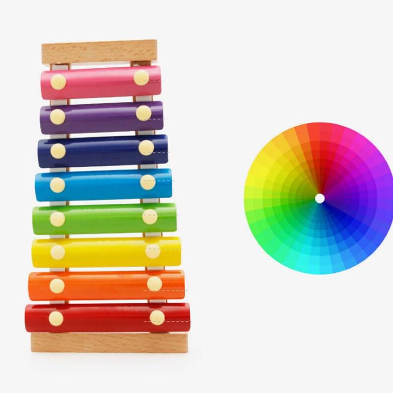 Музикален Монтесори дървен ксилофон за деца - Забавна обучаваща играчка - ToylandEU