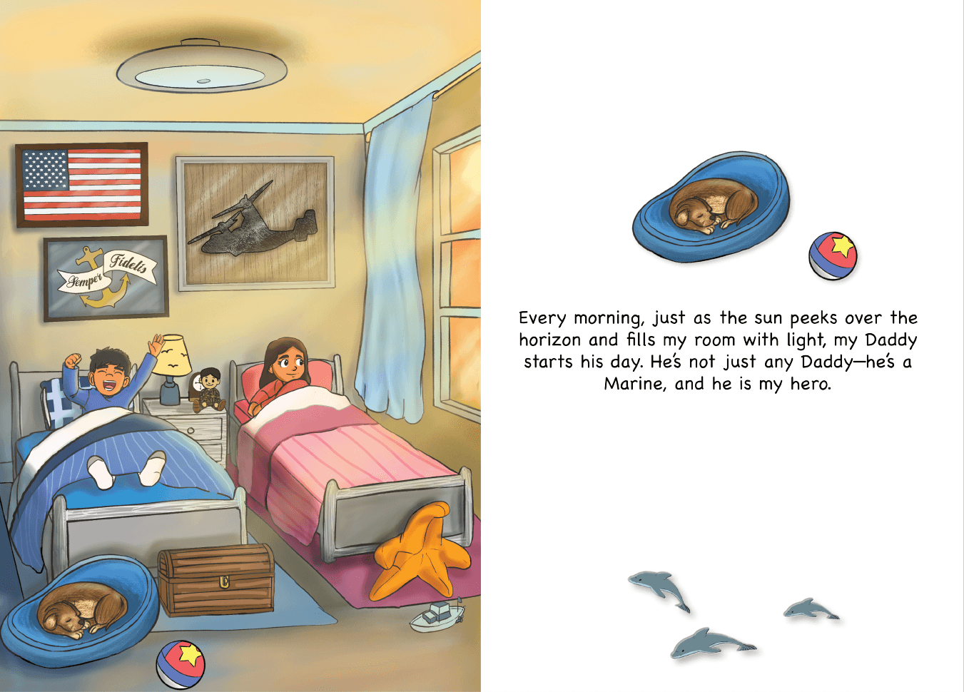  My Daddy My Marine Marine Kids Book Heartfelt Illustrated 