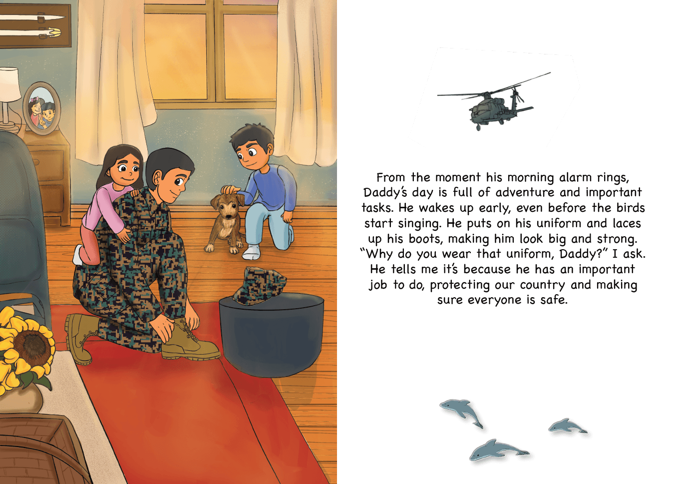  My Daddy My Marine Marine Kids Book Heartfelt Illustrated 