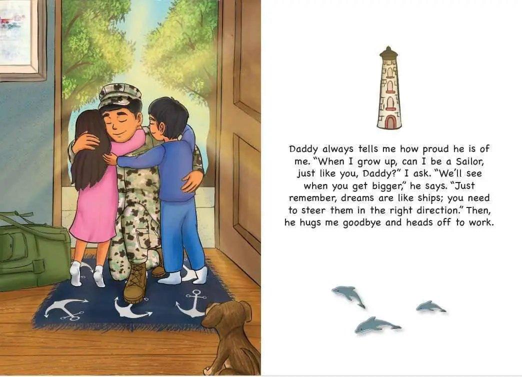  My Daddy My Sailor Navy Family Childrens Book Hardback -  ToylandEU™