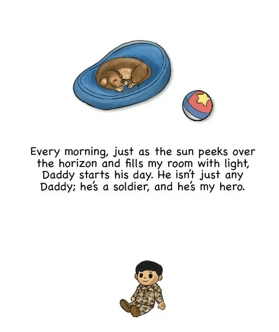  My Daddy My Soldier Army Kids Book Heartwarming -  ToylandEU™
