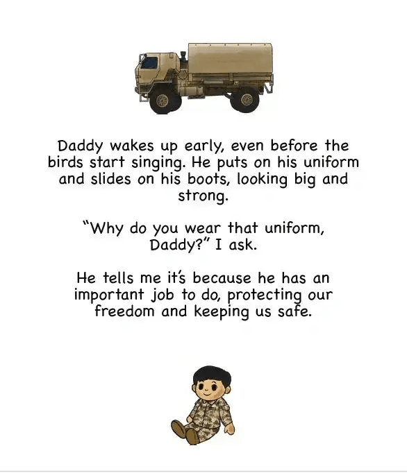  My Daddy My Soldier Army Kids Book Heartwarming -  ToylandEU™
