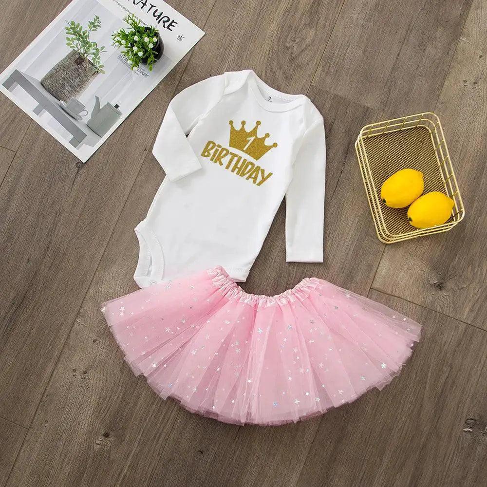  My First Birthday Tutu Dress Premium Set Baby Girls -  ToylandEU™