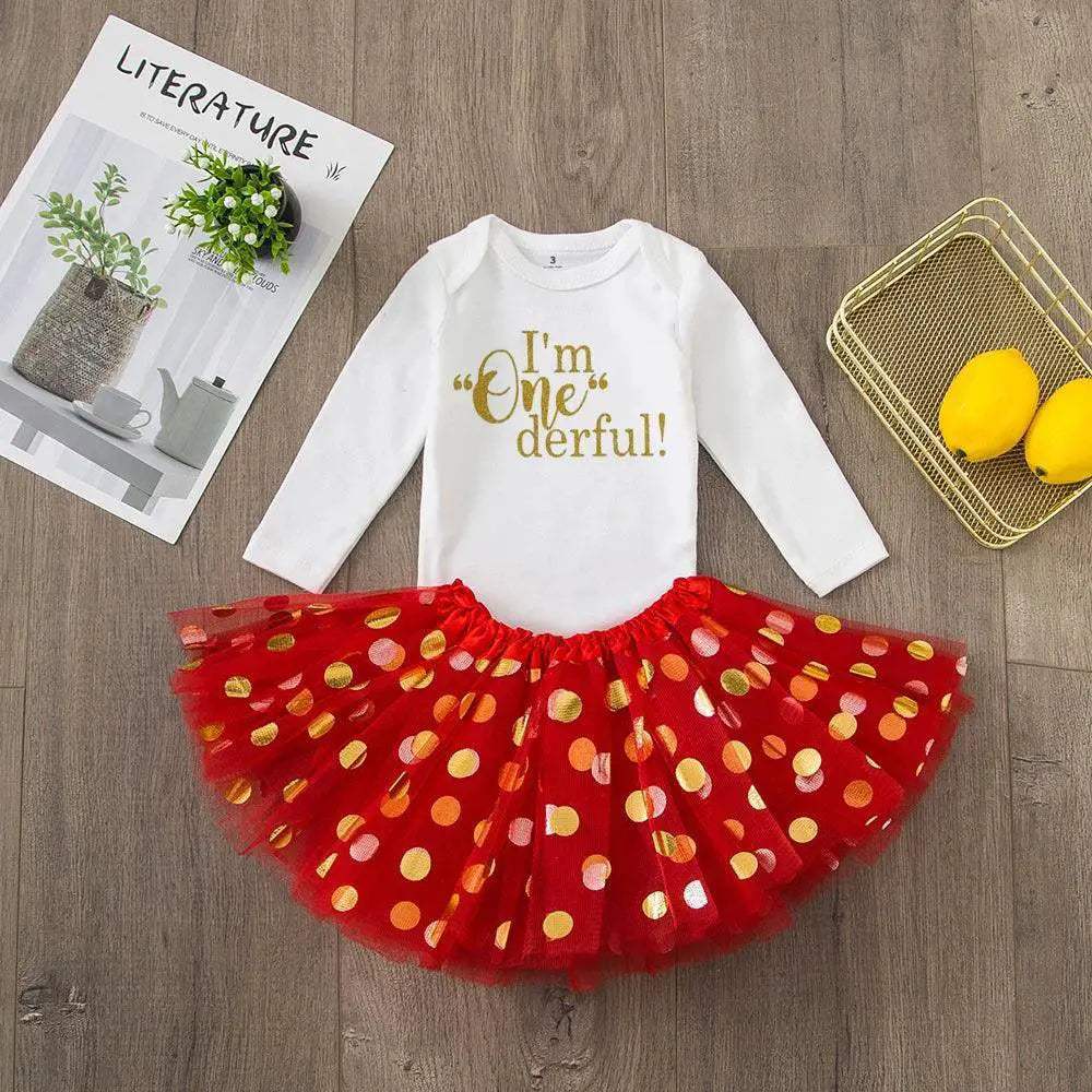 My First Birthday Tutu Dress Set For Baby Girls Premium - ToylandEU