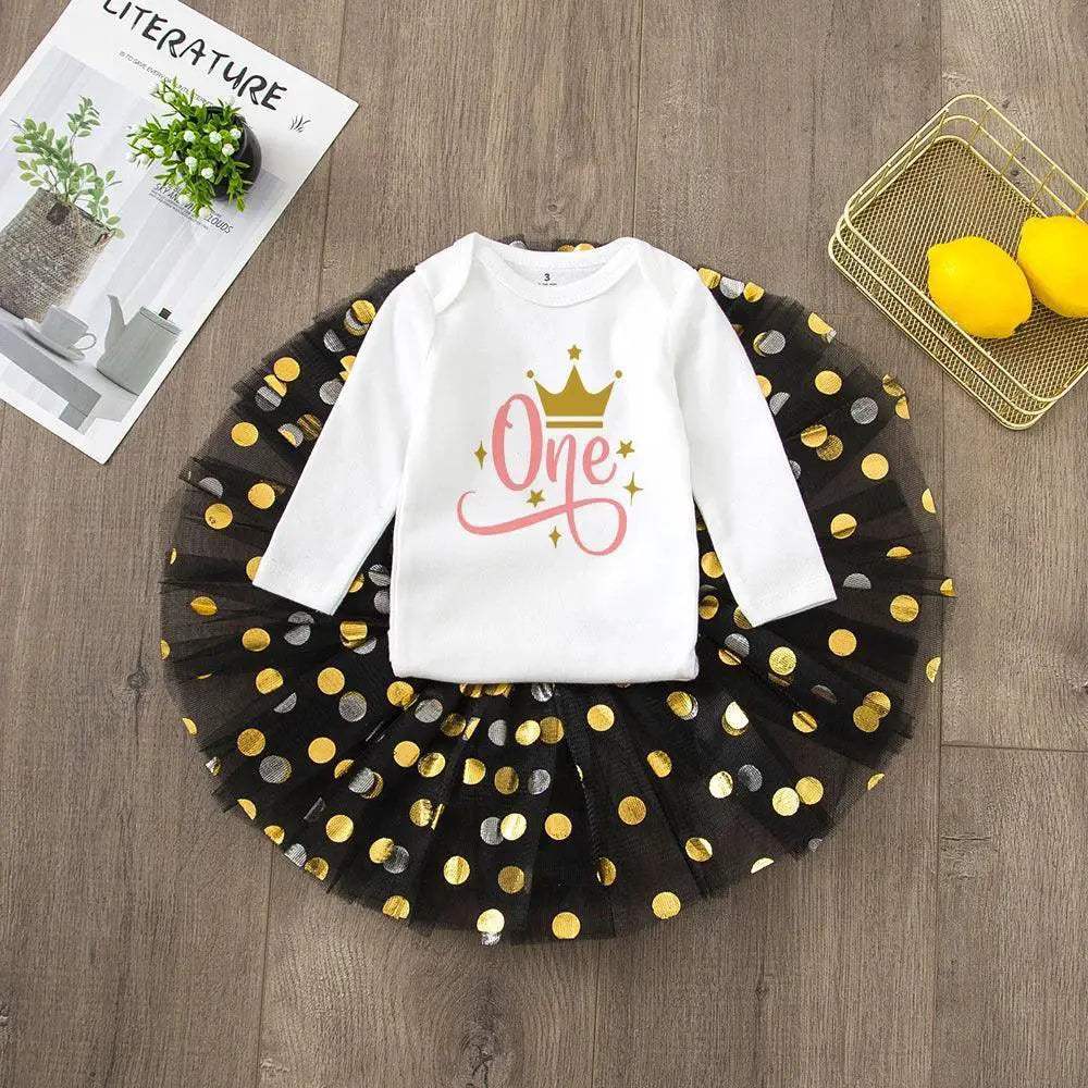 My First Birthday Tutu Dress Set For Baby Girls Premium - ToylandEU