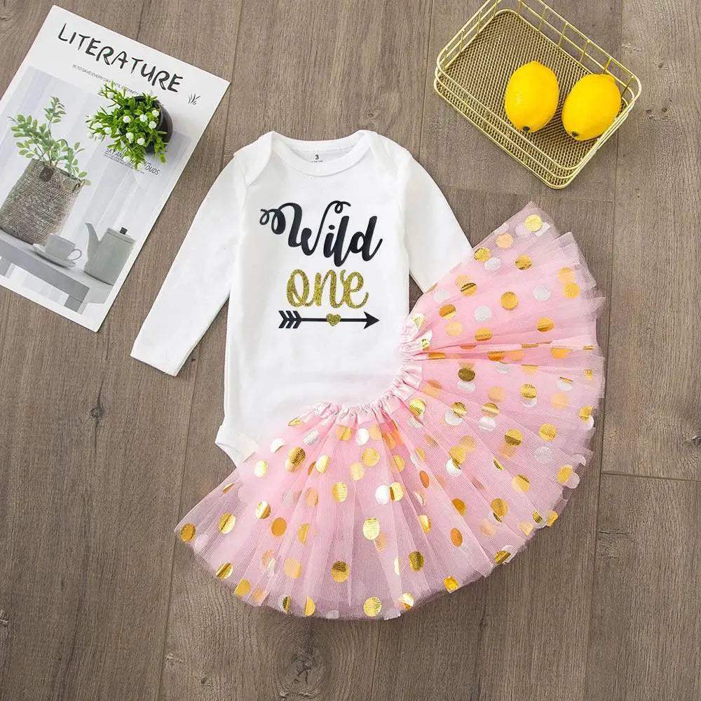 My First Birthday Tutu Dress Set For Baby Girls Premium - ToylandEU