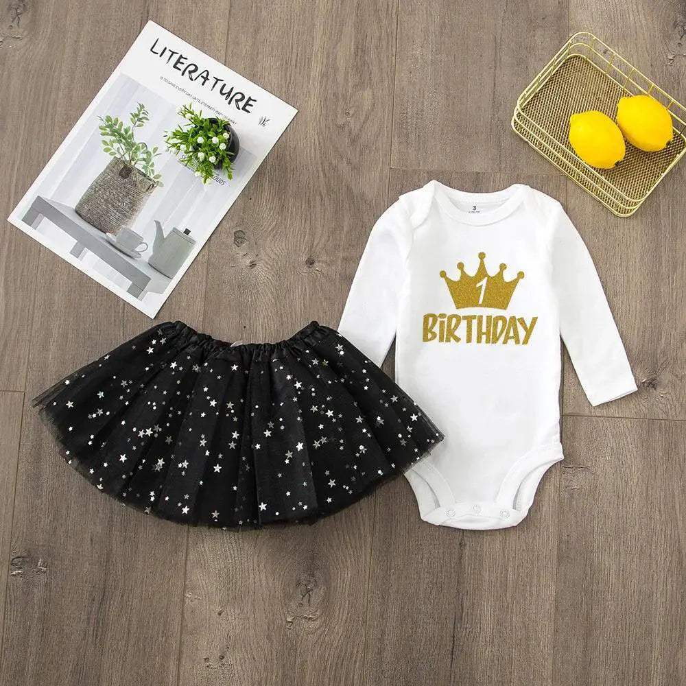 My First Birthday Tutu Dress Set For Baby Girls Premium - ToylandEU