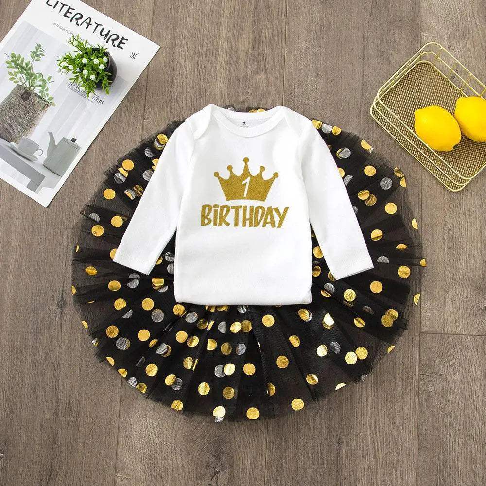 My First Birthday Tutu Dress Set For Baby Girls Premium - ToylandEU