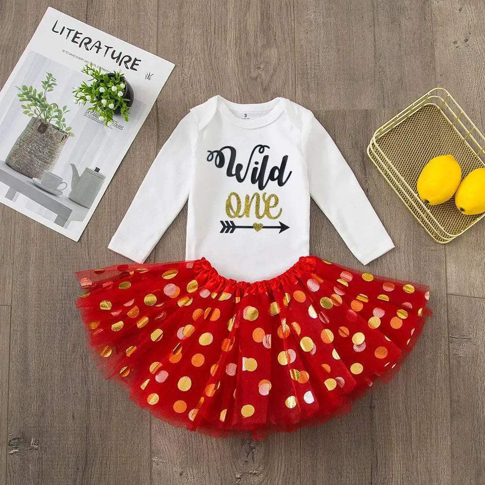 My First Birthday Tutu Dress Set For Baby Girls Premium - ToylandEU