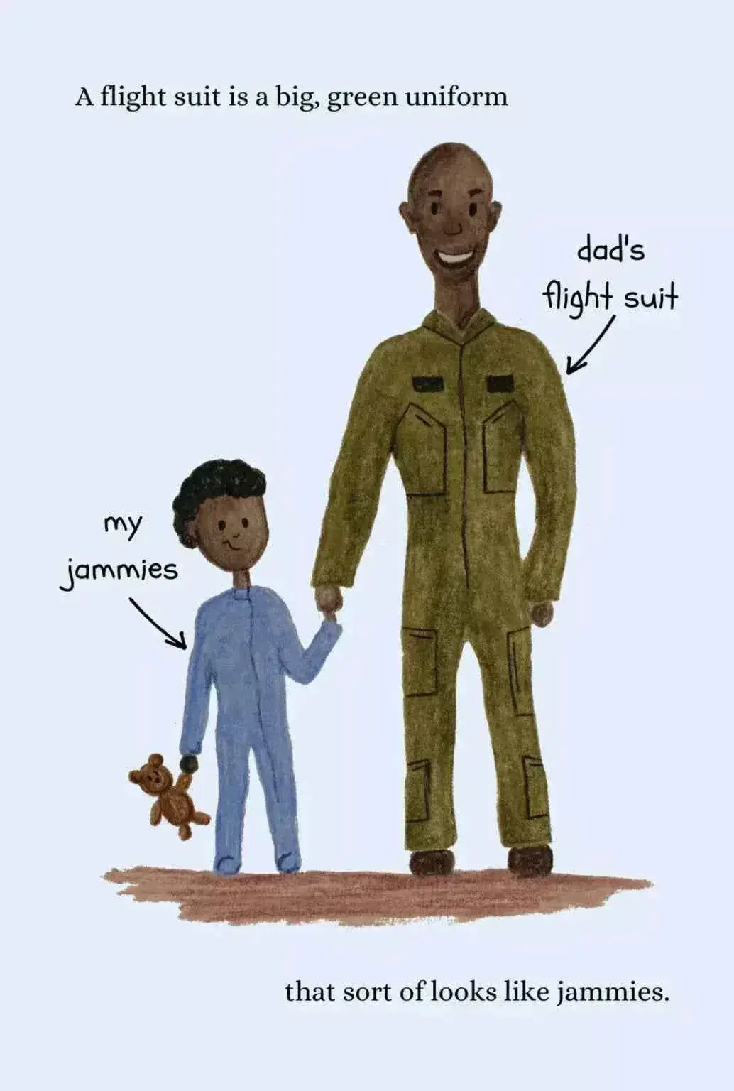 Flight Suit Pocket Dad Edition Deployment Support For Military Kids - ToylandEU