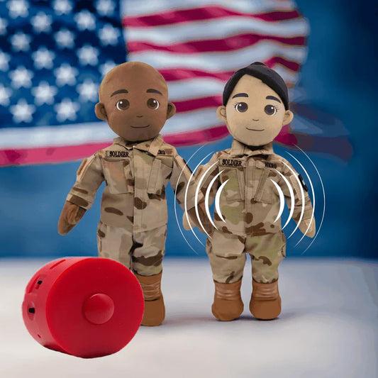 My Hero™ Army Soldier Daddy Doll | Custom Recordable Plush - ToylandEU