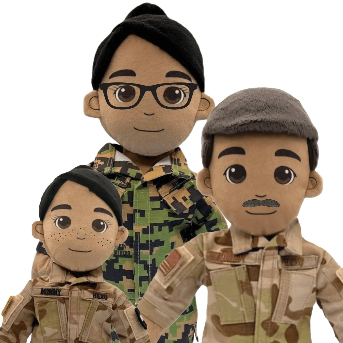 My Hero™ Army Soldier Daddy Doll | Custom Recordable Plush - ToylandEU