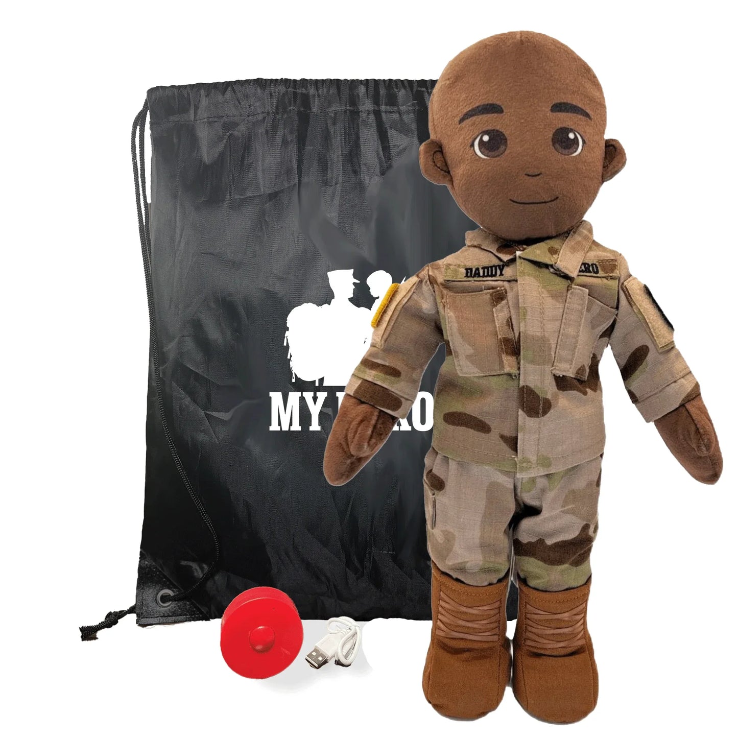 My Hero™ Army Soldier Daddy Doll | Custom Recordable Plush - ToylandEU