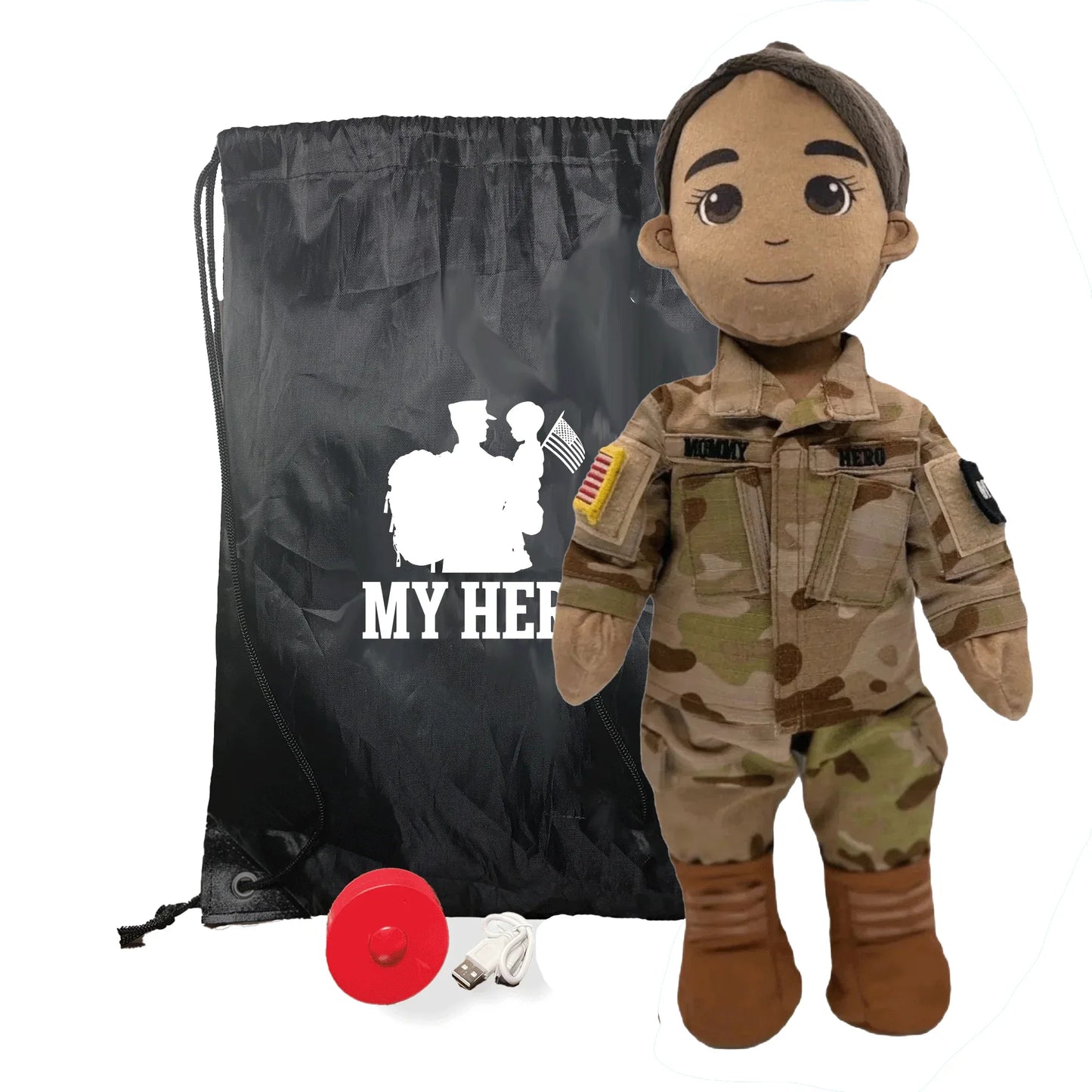 My Hero™ Army Soldier Daddy Doll | Custom Recordable Plush - ToylandEU