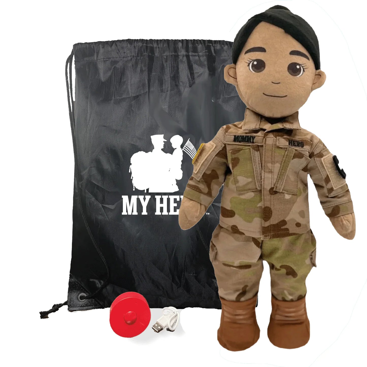 My Hero™ Army Soldier Daddy Doll | Custom Recordable Plush - ToylandEU