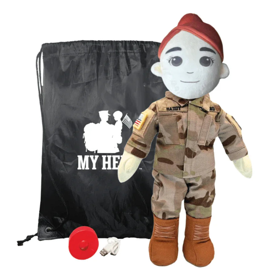 My Hero™ Army Soldier Daddy Doll | Custom Recordable Plush - ToylandEU