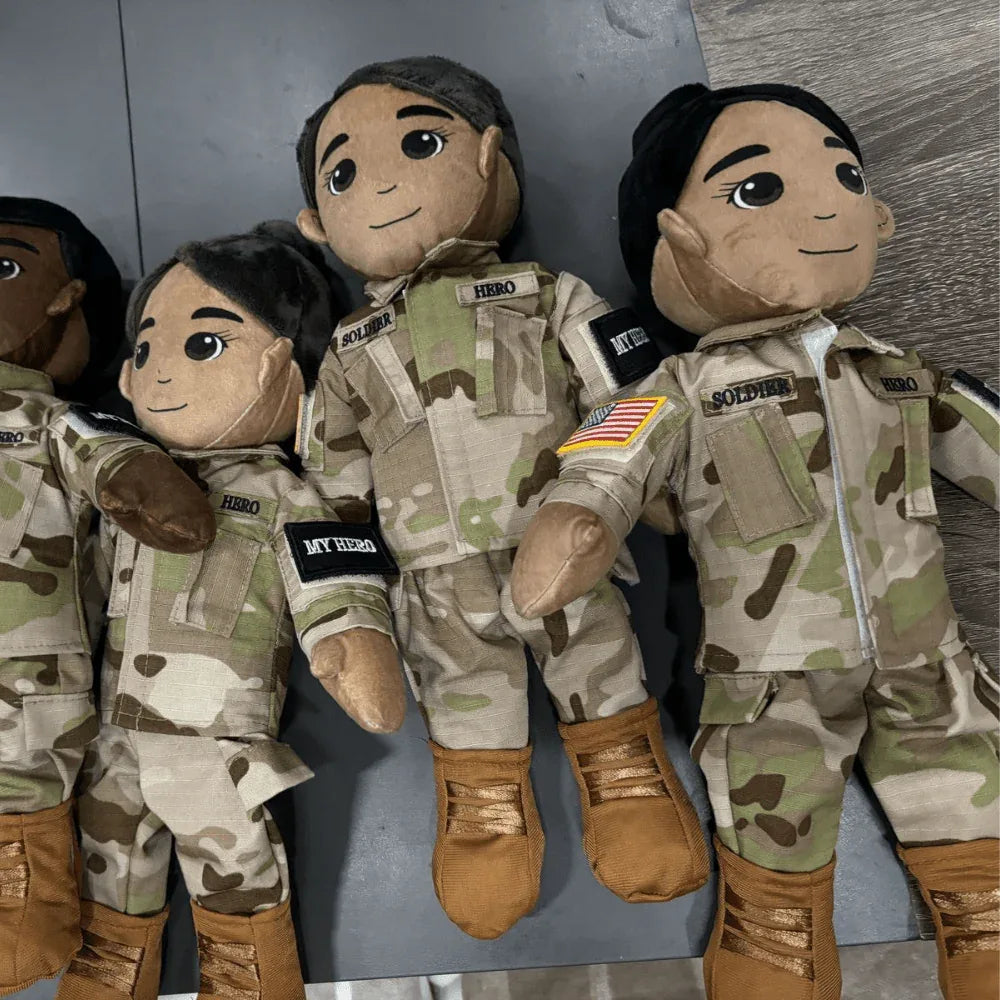 My Hero™ Army Soldier Daddy Doll | Custom Recordable Plush - ToylandEU