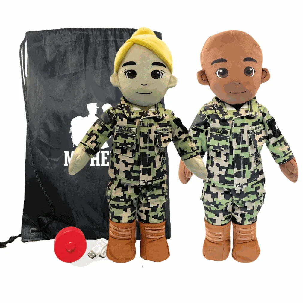 My Hero™ Daddy Doll Navy Sailor | Custom Recordable Plush - ToylandEU