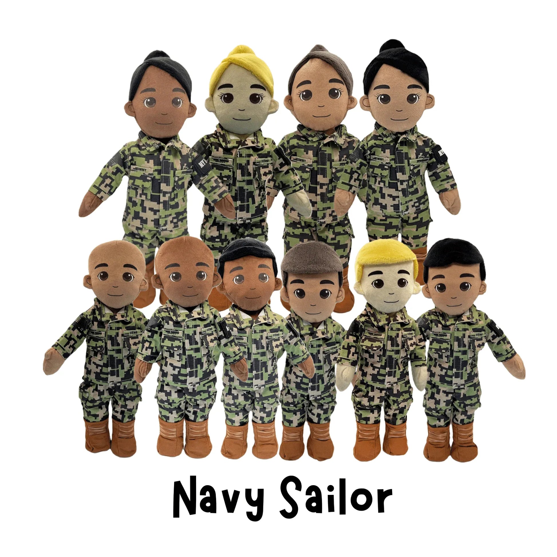 My Hero™ Daddy Doll Navy Sailor | Custom Recordable Plush - ToylandEU