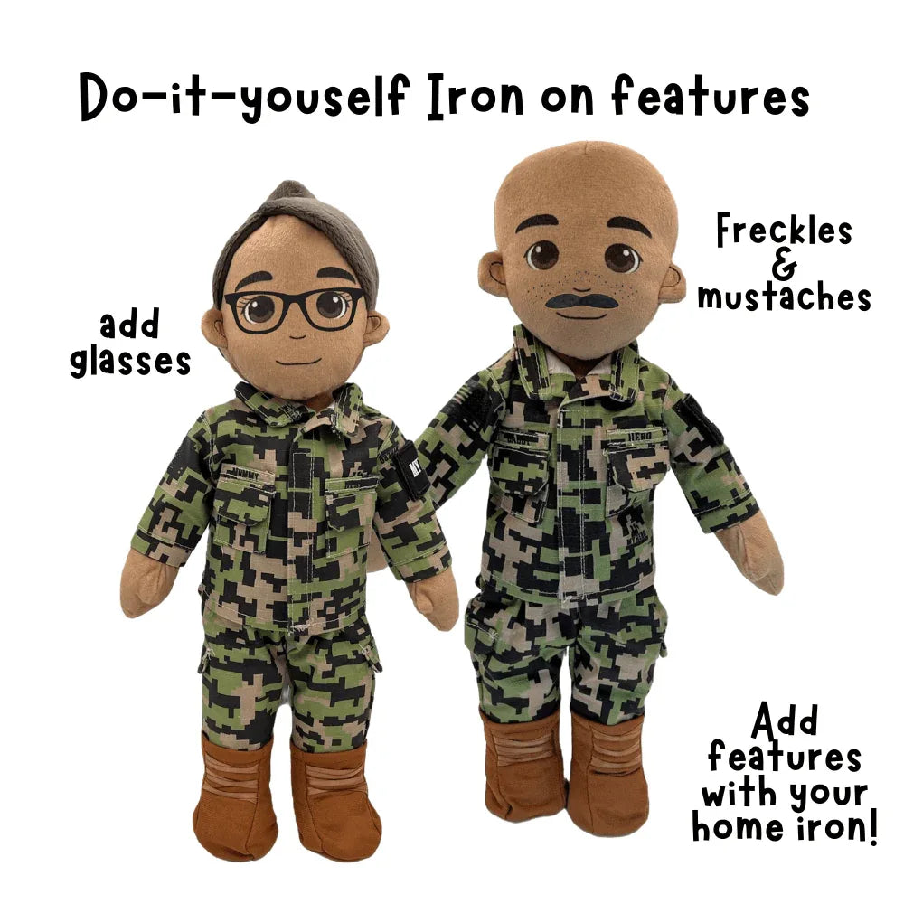 My Hero™ Daddy Doll Navy Sailor | Custom Recordable Plush - ToylandEU