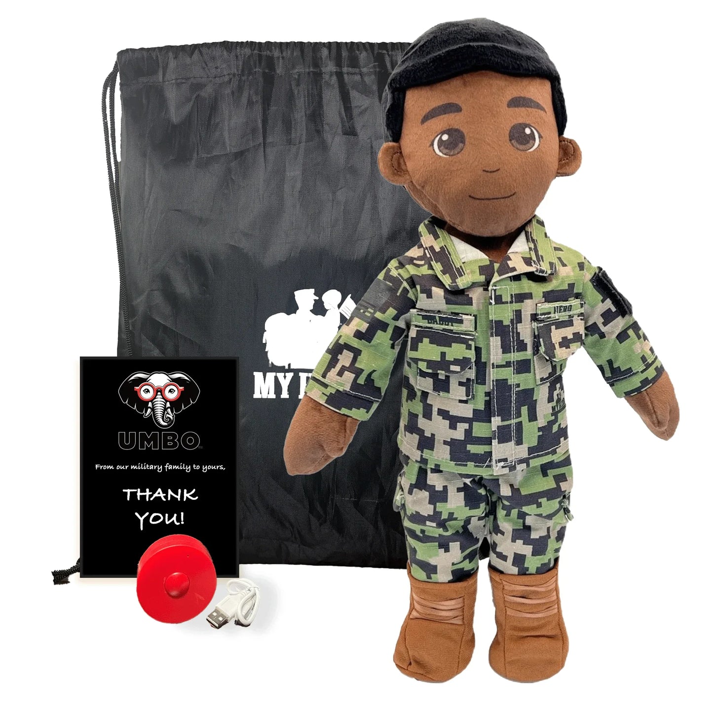 My Hero™ Daddy Doll Navy Sailor | Custom Recordable Plush - ToylandEU