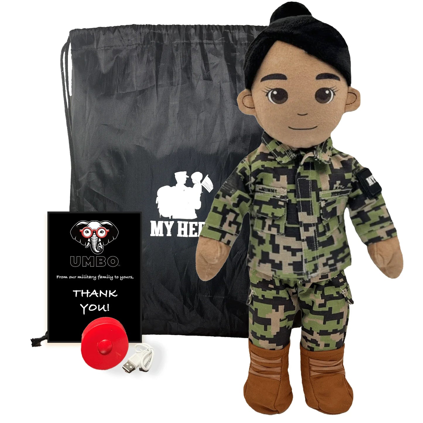 My Hero™ Daddy Doll Navy Sailor | Custom Recordable Plush - ToylandEU