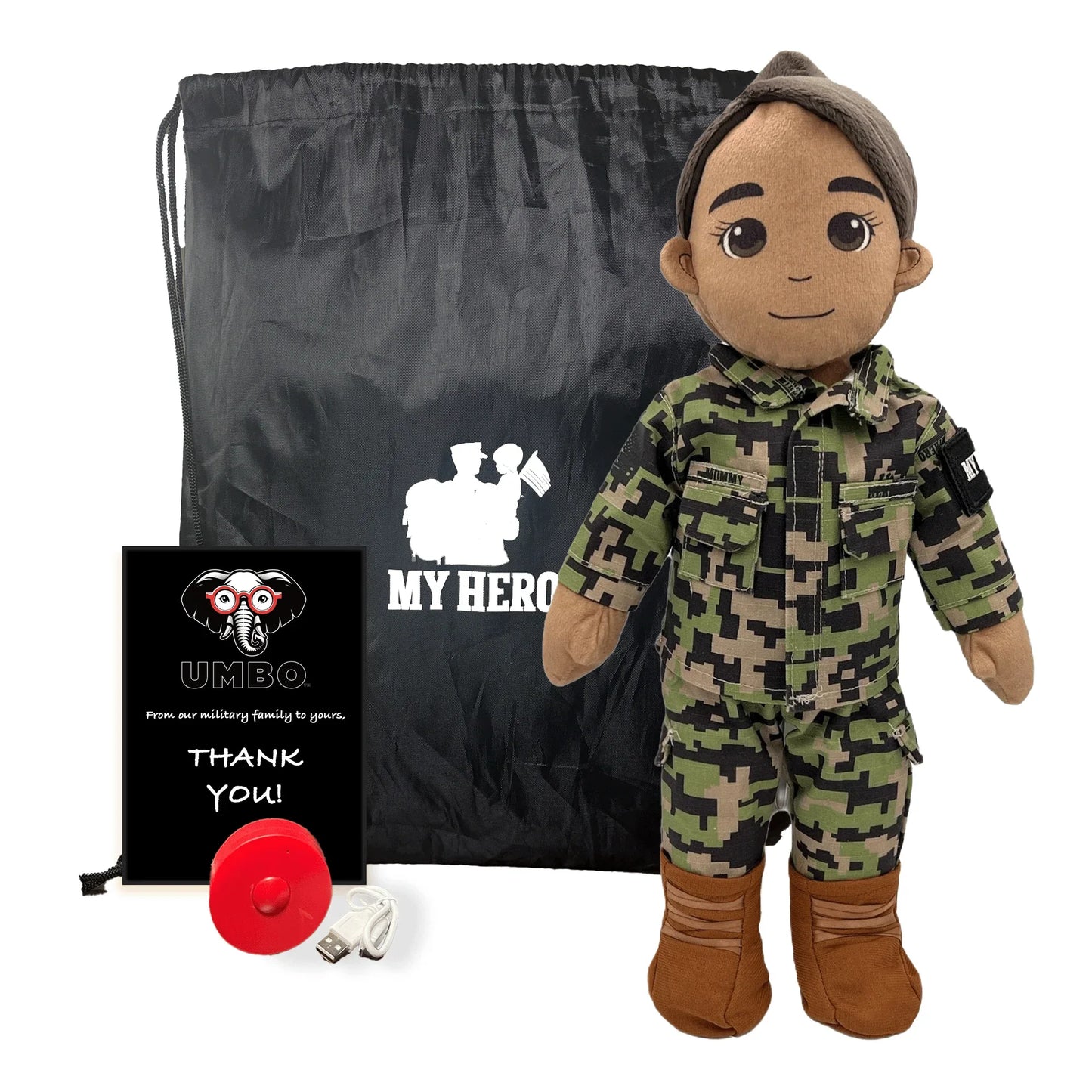 My Hero™ Daddy Doll Navy Sailor | Custom Recordable Plush - ToylandEU