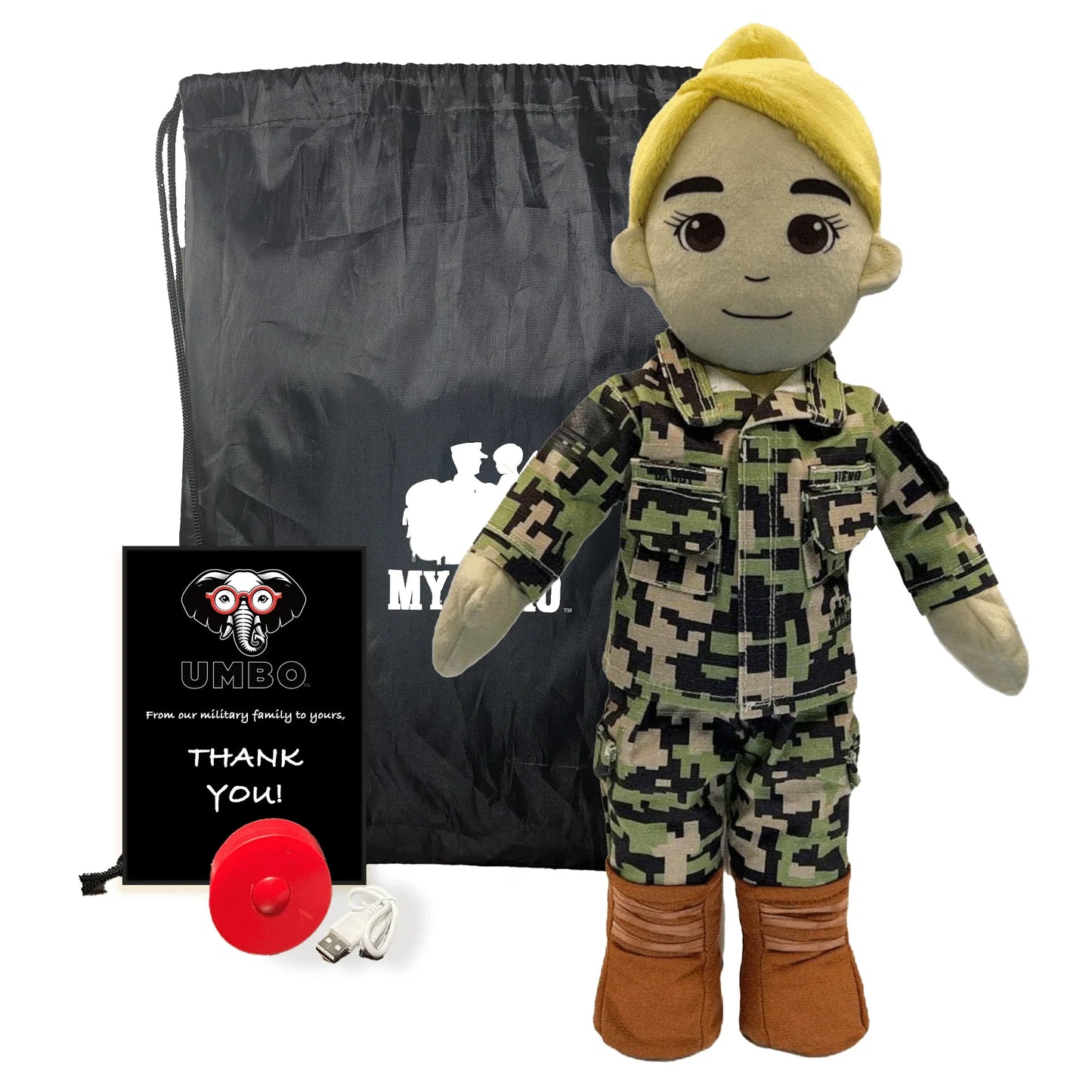 My Hero™ Daddy Doll Navy Sailor | Custom Recordable Plush - ToylandEU