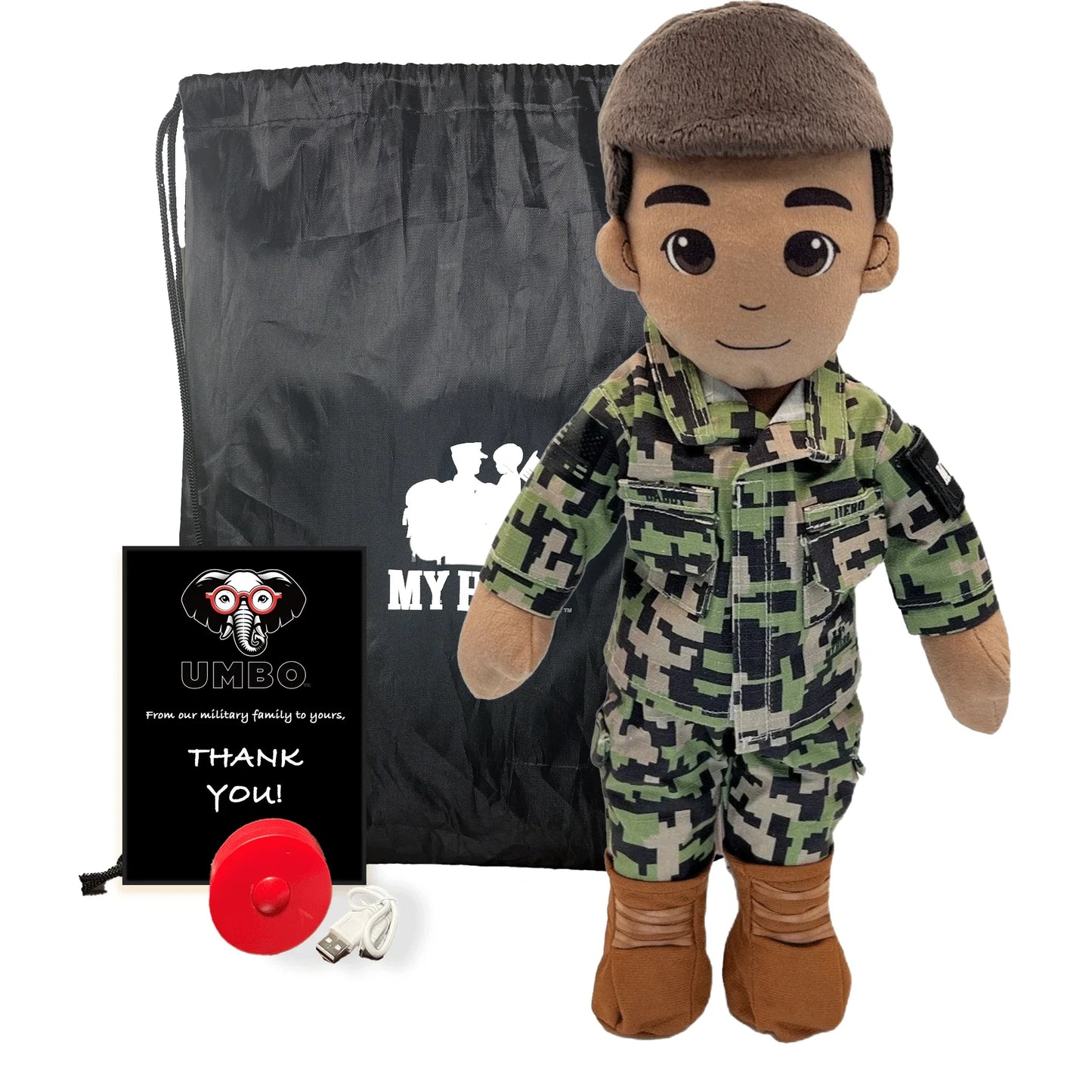 My Hero™ Daddy Doll Navy Sailor | Custom Recordable Plush - ToylandEU