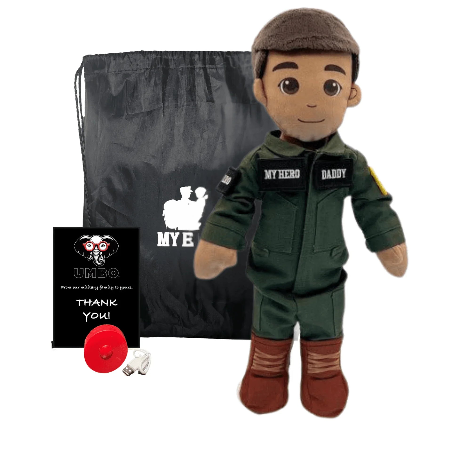 My Hero™ Daddy Doll Navy Sailor | Custom Recordable Plush - ToylandEU