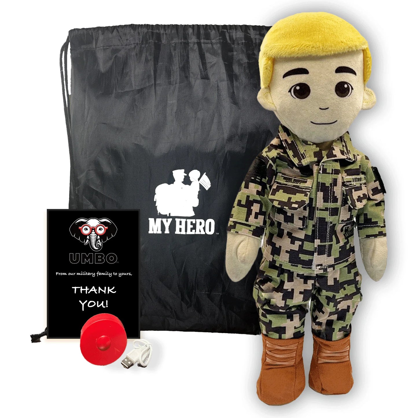 My Hero™ Daddy Doll Navy Sailor | Custom Recordable Plush - ToylandEU