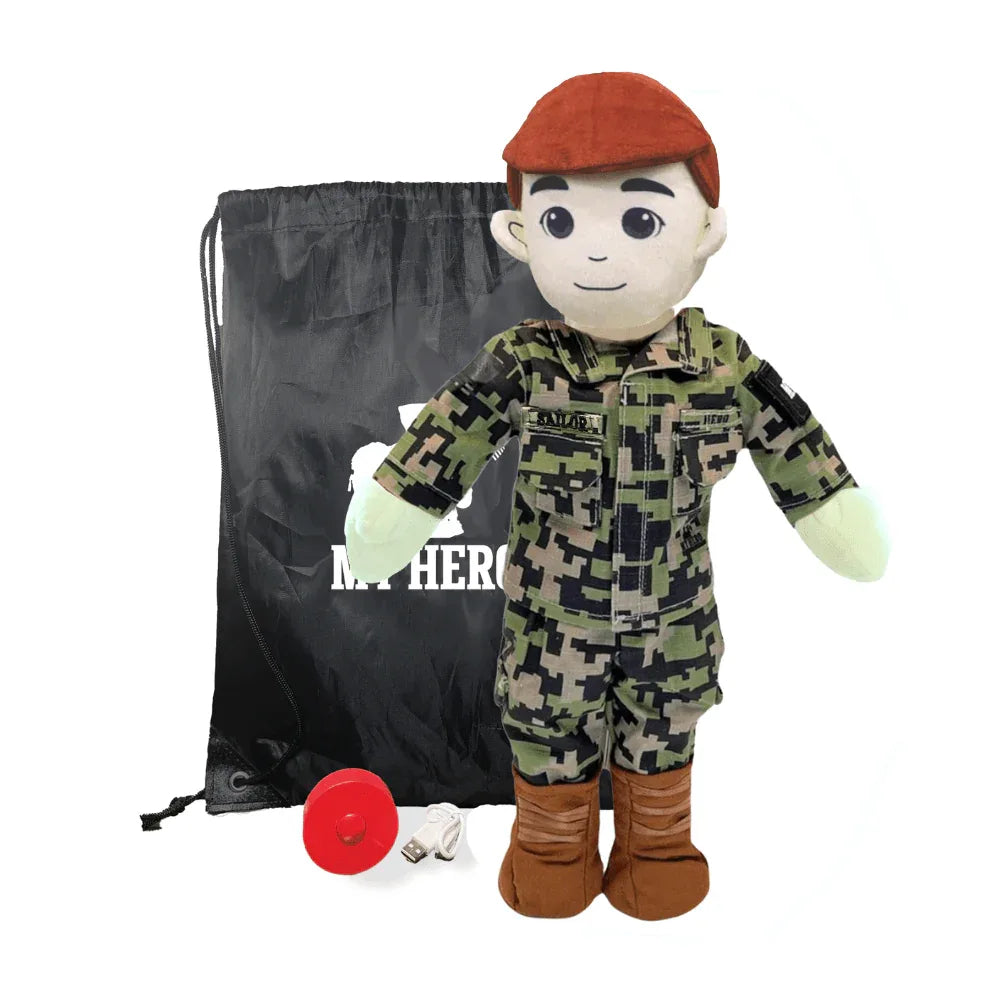 My Hero™ Daddy Doll Navy Sailor | Custom Recordable Plush - ToylandEU