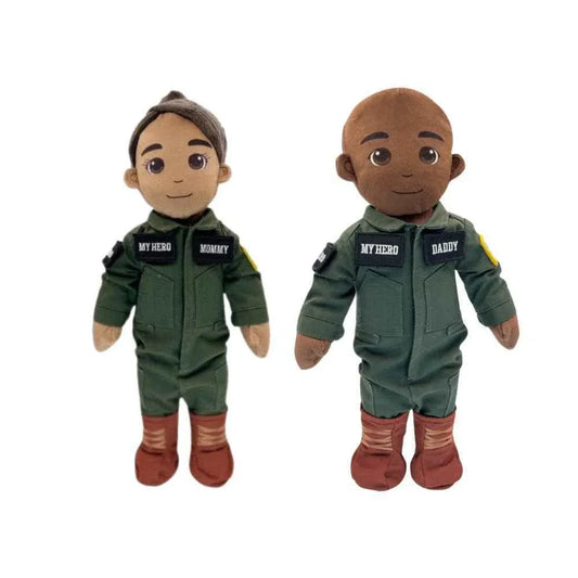 My Hero™ Flight Suit Pilot Daddy Doll | Recordable Plush - ToylandEU