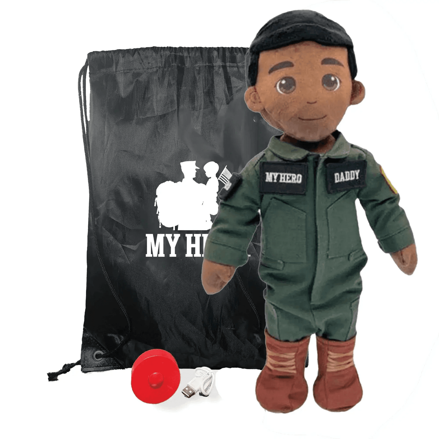 My Hero™ Flight Suit Pilot Daddy Doll | Recordable Plush - ToylandEU