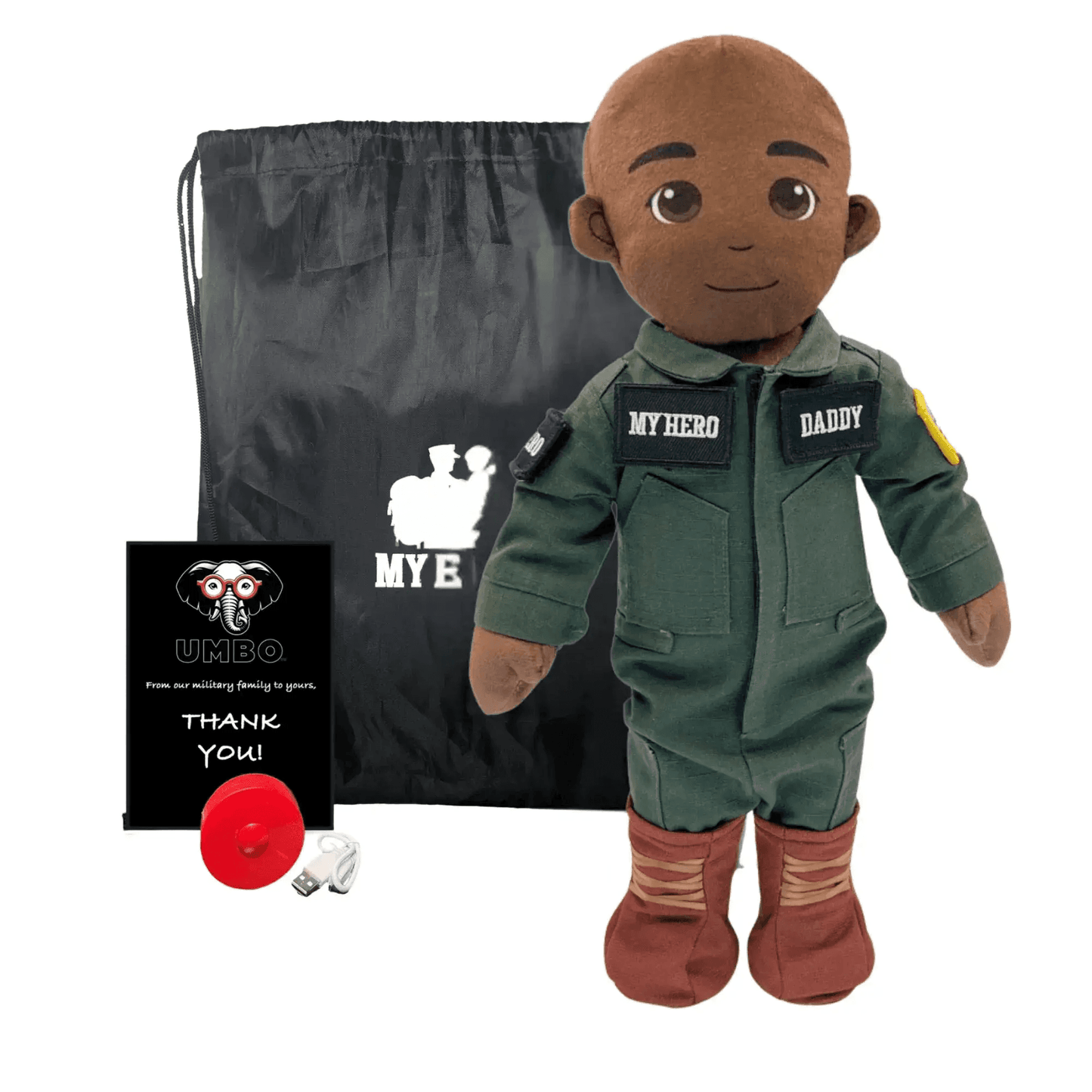 My Hero™ Flight Suit Pilot Daddy Doll | Recordable Plush - ToylandEU
