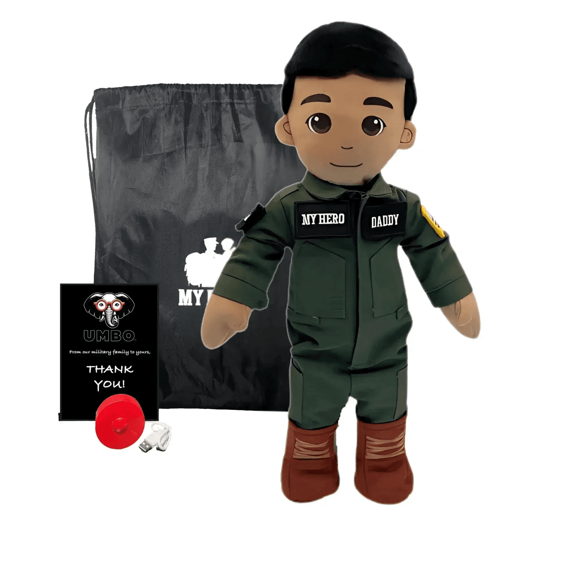 My Hero™ Flight Suit Pilot Daddy Doll | Recordable Plush - ToylandEU