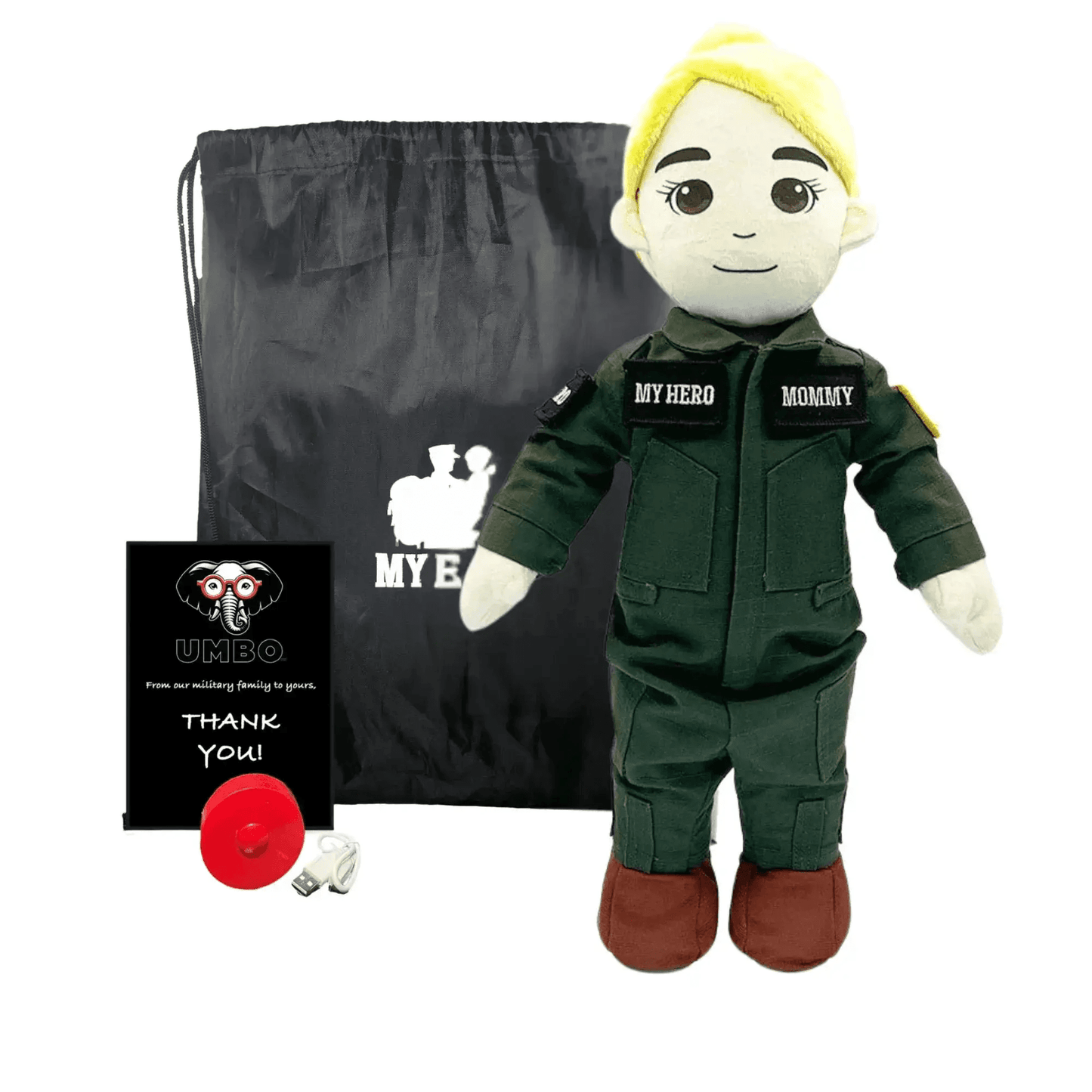My Hero™ Flight Suit Pilot Daddy Doll | Recordable Plush - ToylandEU