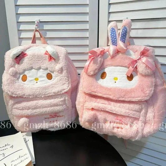  My Melody Plush Backpack School Bag Large Capacity -  ToylandEU™