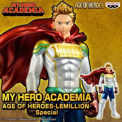 My Hero Academia Lemillion Figure | Age of Heroes Statue | 7 Inch PVC Model
