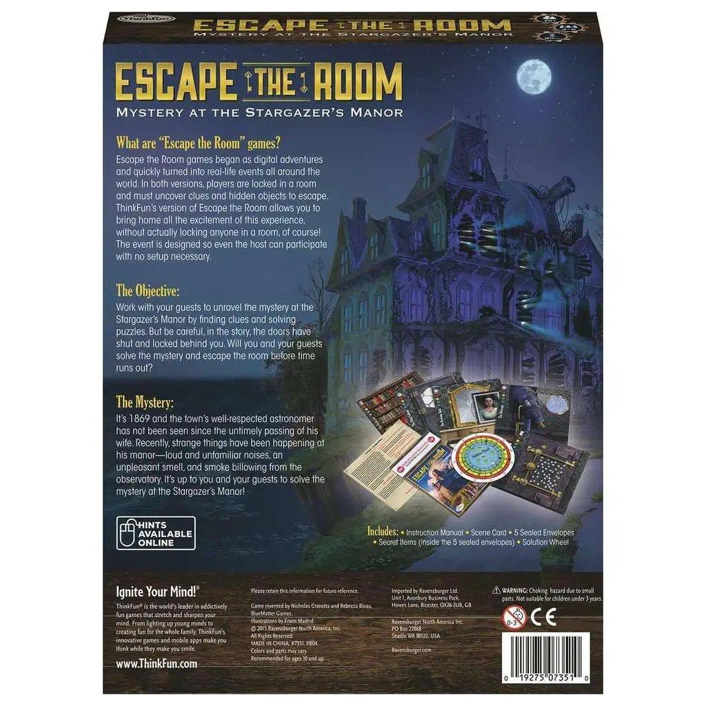  Mystery At The Stargazer Manor Escape Room Game Family -  ToylandEU™