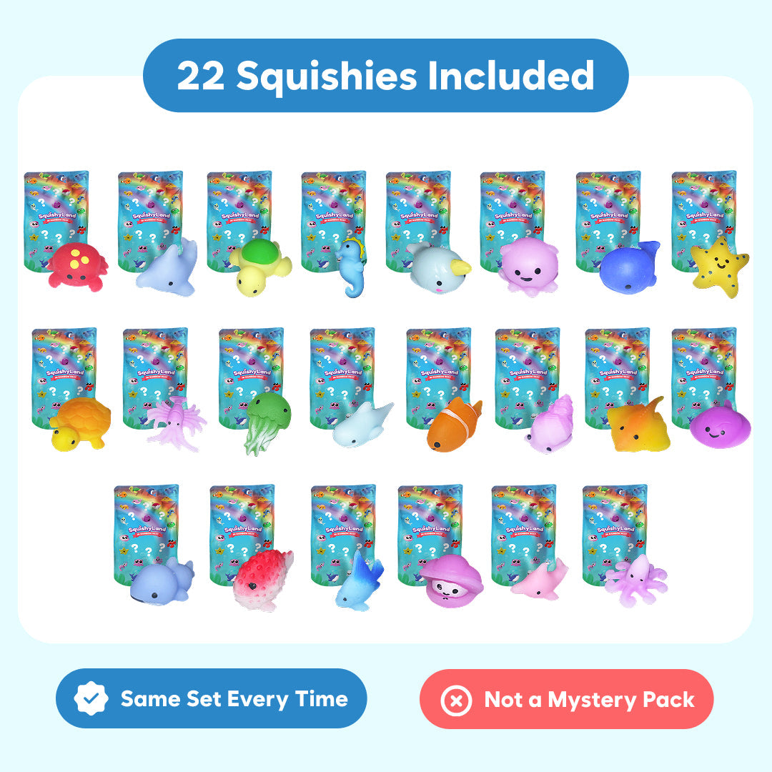 Mystery Squishies | 22-Piece Surprise Pack | Toylandeu™
