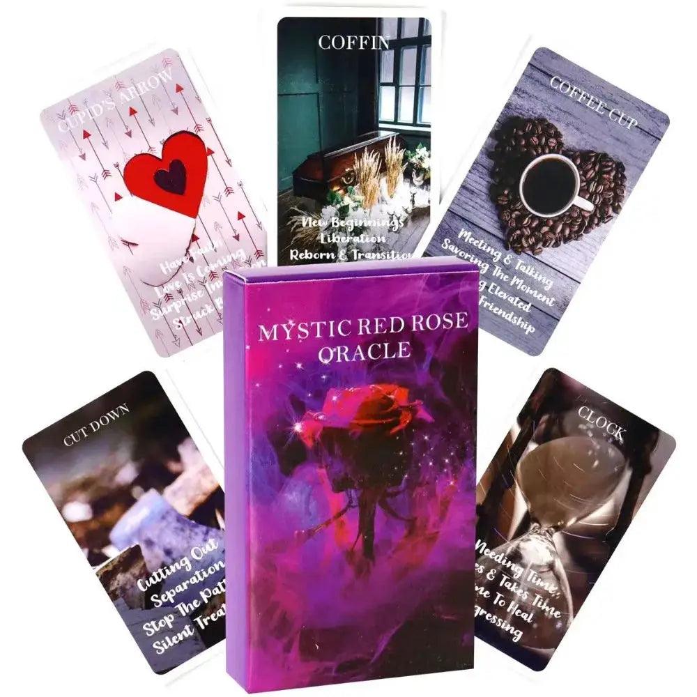  Mystic Red Rose Oracle Deck Twin Flame Insights -  ToylandEU™