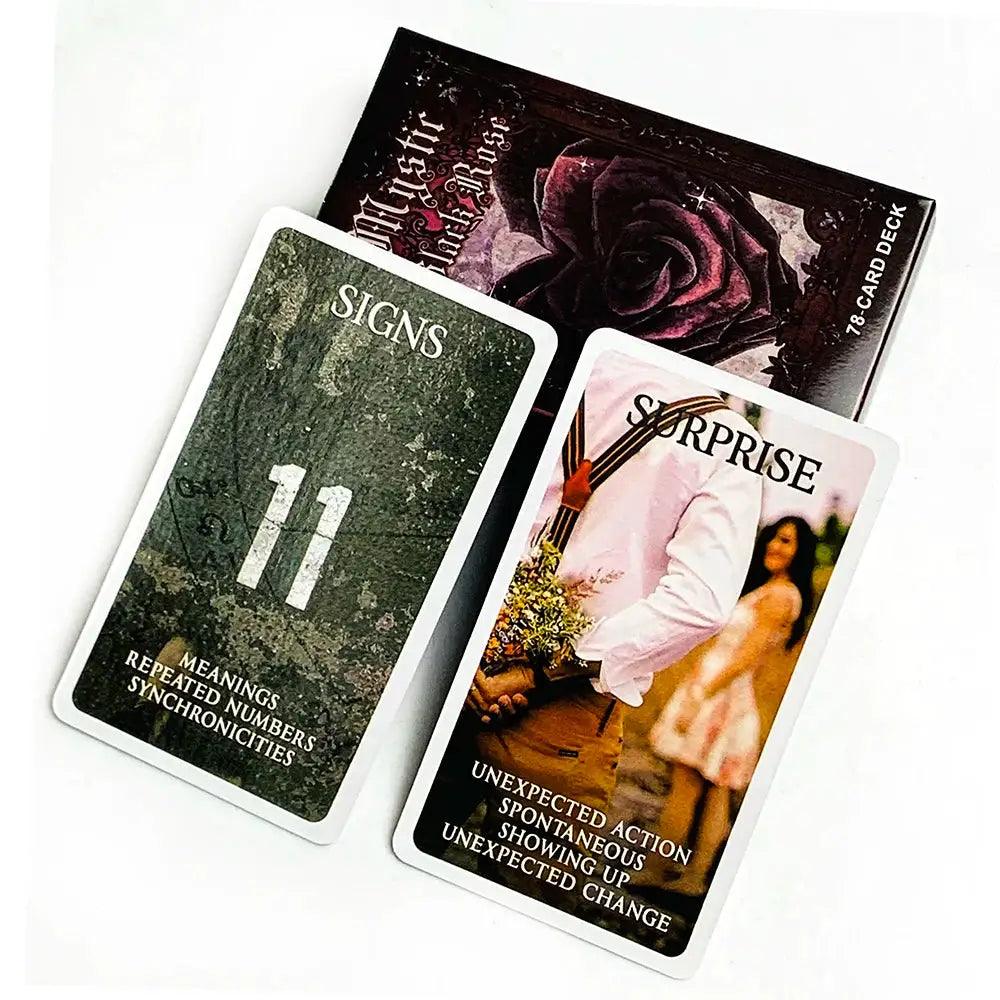  Mystic Tarot Black Rose Oracle Deck Twin Flame Healing Elite -  ToylandEU™