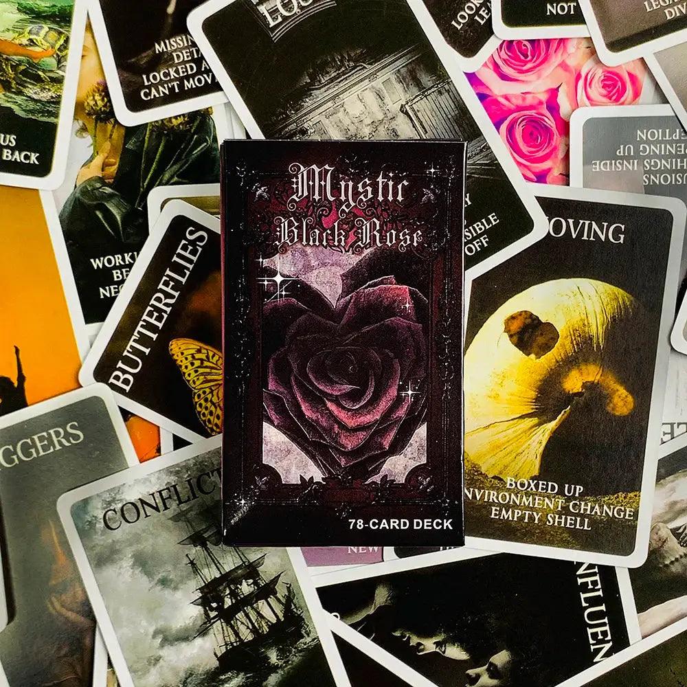  Mystic Tarot Black Rose Oracle Deck Twin Flame Healing Elite -  ToylandEU™