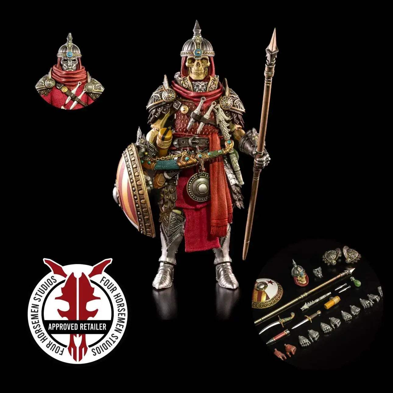 Mythic Legions Skeleton Spearman Action Figure Elite -  ToylandEU™